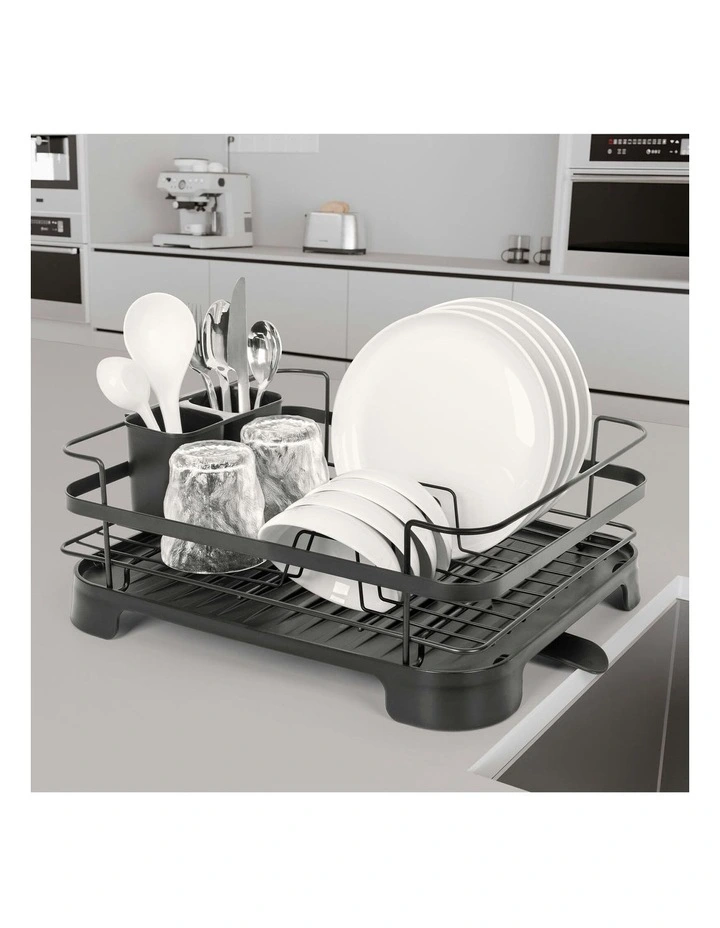 Steel Frame Dish Drying Rack in Black image 3