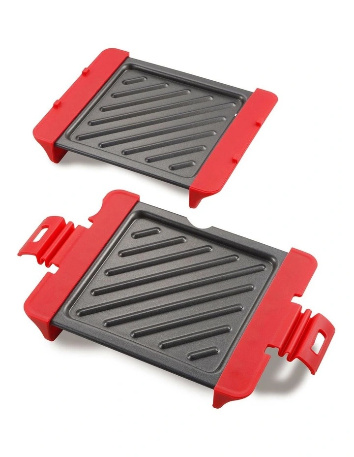Compact Microwave Grill Sandwich Maker in Black image 4