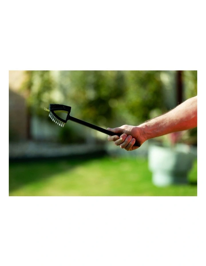 Stainless Steel BBQ Brush And Scraper Blade in Black image 5