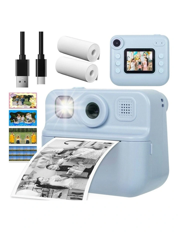 Instant Print Camera With Dual Lens And 1080P HD Video 48MP in Blue image 2