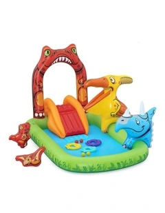 Jurassic Splash Water Play Centre With Slide 190L