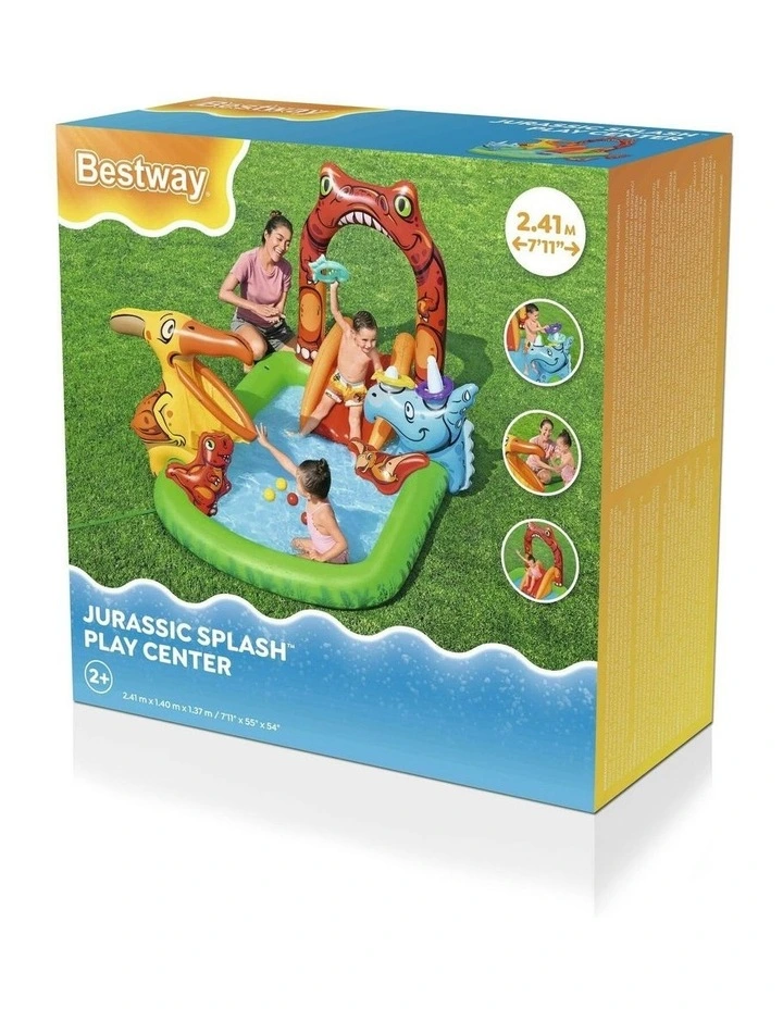 Jurassic Splash Water Play Centre With Slide 190L image 2