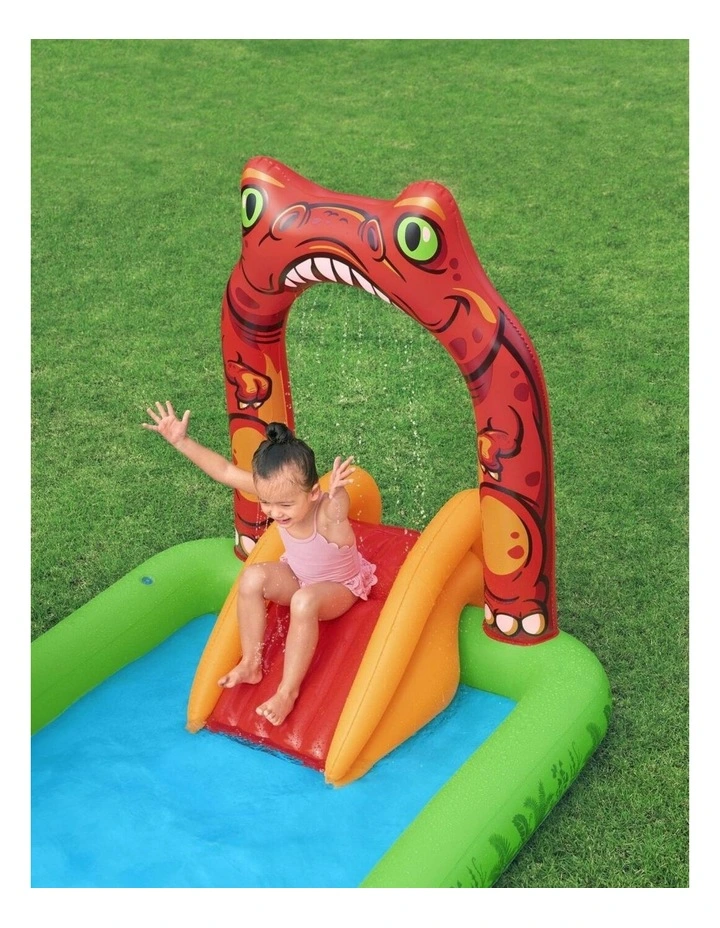 Jurassic Splash Water Play Centre With Slide 190L image 3