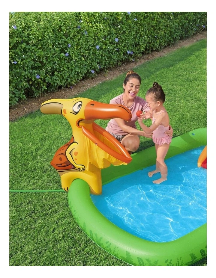 Jurassic Splash Water Play Centre With Slide 190L image 5