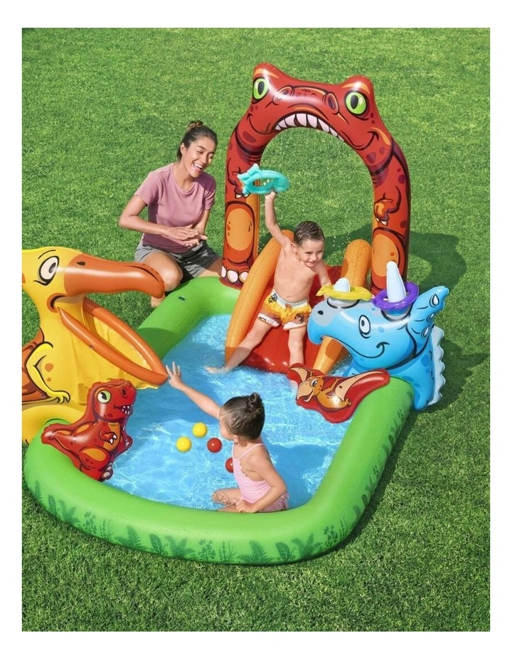 Jurassic Splash Water Play Centre With Slide 190L image 6