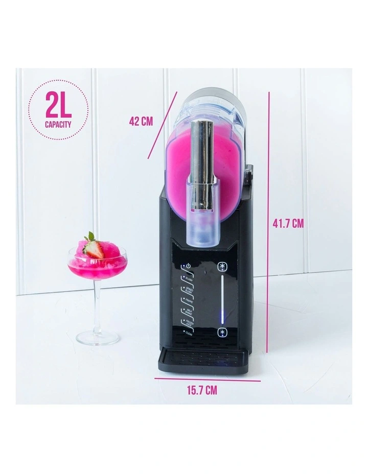 One Touch Control with 5 Preset Slushie Maker in Black image 2