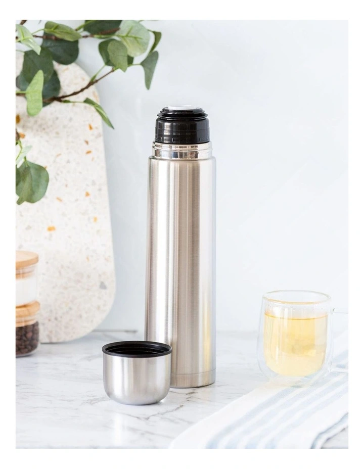 Stainless Steel Vacuum Flask Insulated Drink Container 1L in Silver image 4