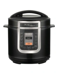 Ceramic Coated PFAS Free Automatic Pressure Cooker 6L in Black
