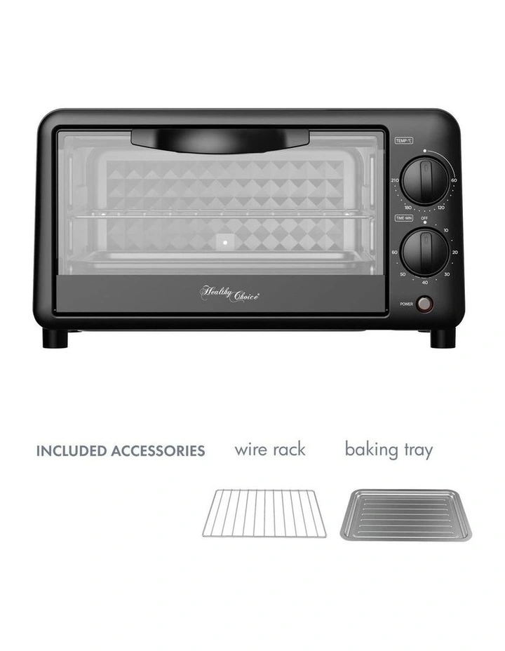 10L PFAS-Free Multi-Function Electric Toaster Oven with 2 Shelves image 3