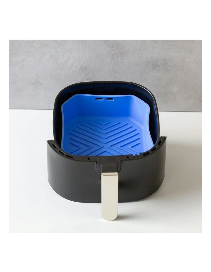 Air Fryer BPA-Free Multi-Purpose Silicone Liners Pack Of 2 in Blue image 3