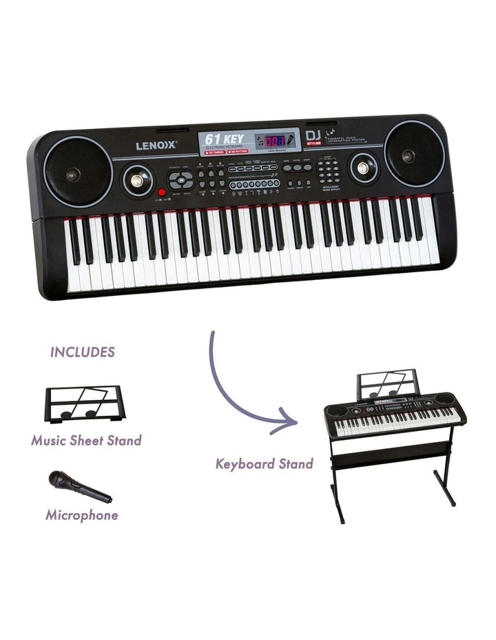 6-Key Electronic Learning Keyboard Piano With Stand image 5