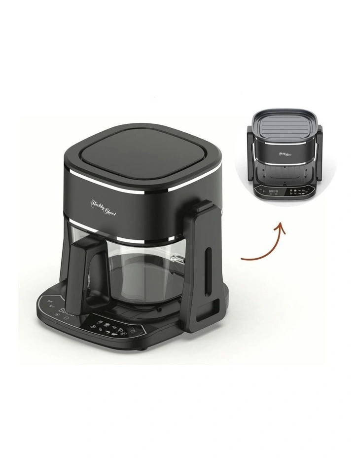 2 in 1 Air Fryer And Grill 5L in Black image 1