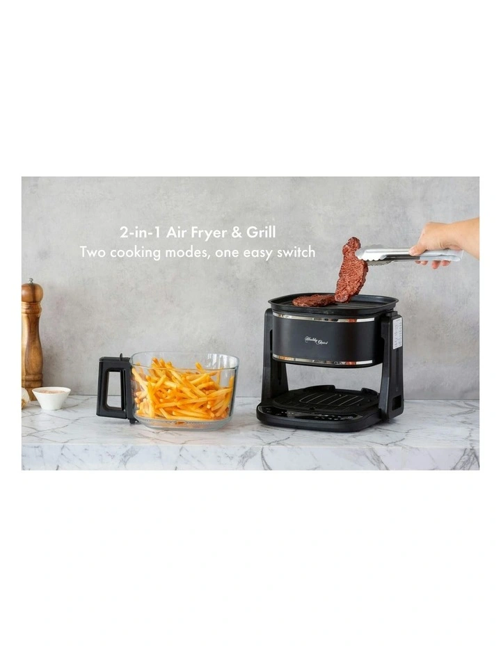 2 in 1 Air Fryer And Grill 5L in Black image 2