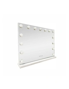 LED Beauty Mirror With 15 Bulbs 5848cm in White