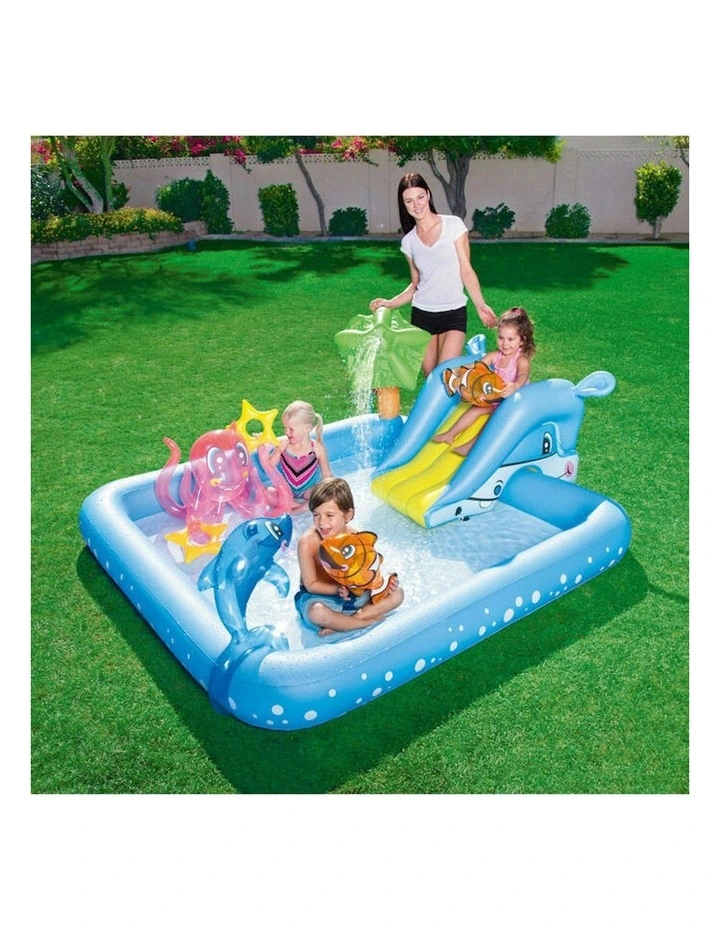 308L Fantastic Aquarium-Themed Play Centre with Detachable Slide image 2