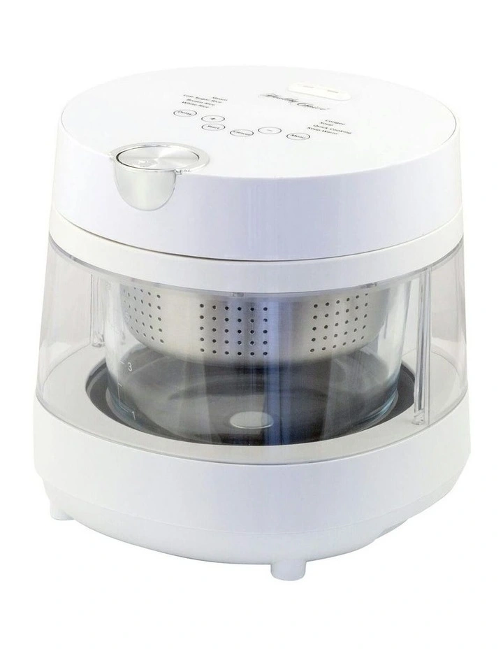 Pfas Free 5 Cup Glass Rice Cooker 600W in White image 1
