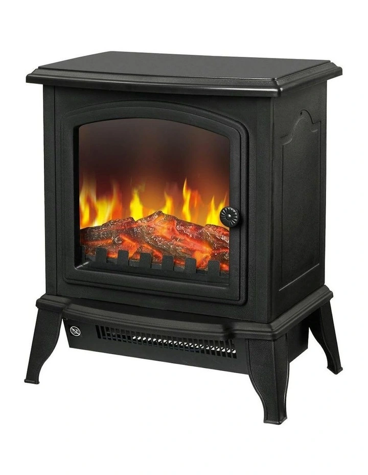 Electric 1000W to 2000W Fireplace Heater with Realistic Log Flame Display image 1