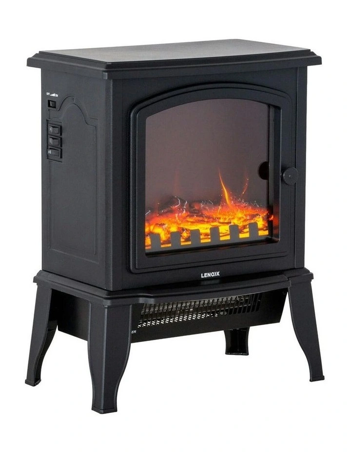 Electric 1000W to 2000W Fireplace Heater with Realistic Log Flame Display image 4