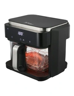 PFAS-Free 1200 to 1400W 6.5L Touch-Controlled Digital Air Fryer with Glass Basket