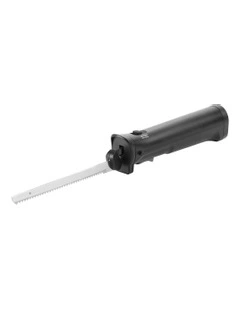 2000mAh Stainless Steel Rechargeable Cordless Electric LED Blade Knife in Black
