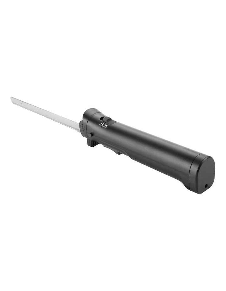 2000mAh Stainless Steel Rechargeable Cordless Electric LED Blade Knife in Black image 2