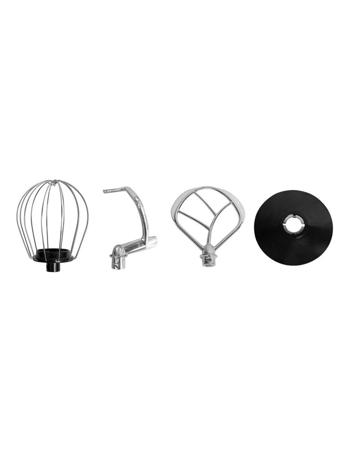 400W Mix Master 5L Kitchen Stand with Bowl/Whisk/Beater in Black image 4