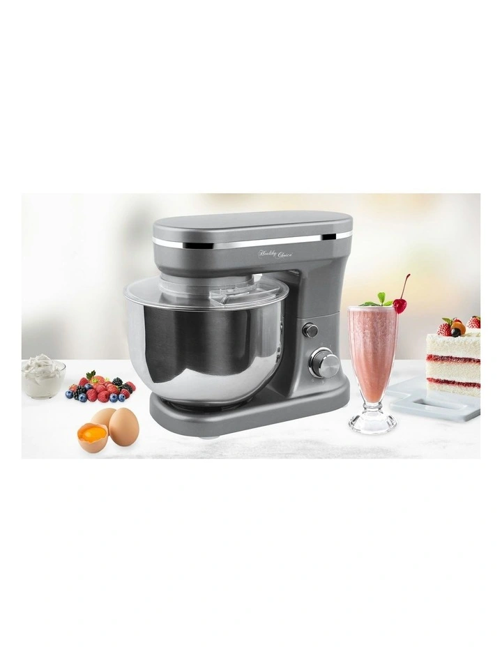 400W Mix Master 5L Kitchen Stand with Whisk & Beater in Titanium image 2