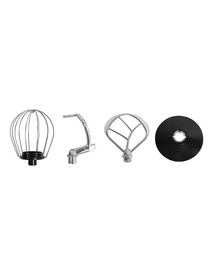 400W Mix Master 5L Kitchen Stand with Whisk & Beater in Titanium image 4