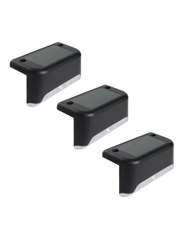 3 Piece Solar Deck Wireless Lights Set image 1