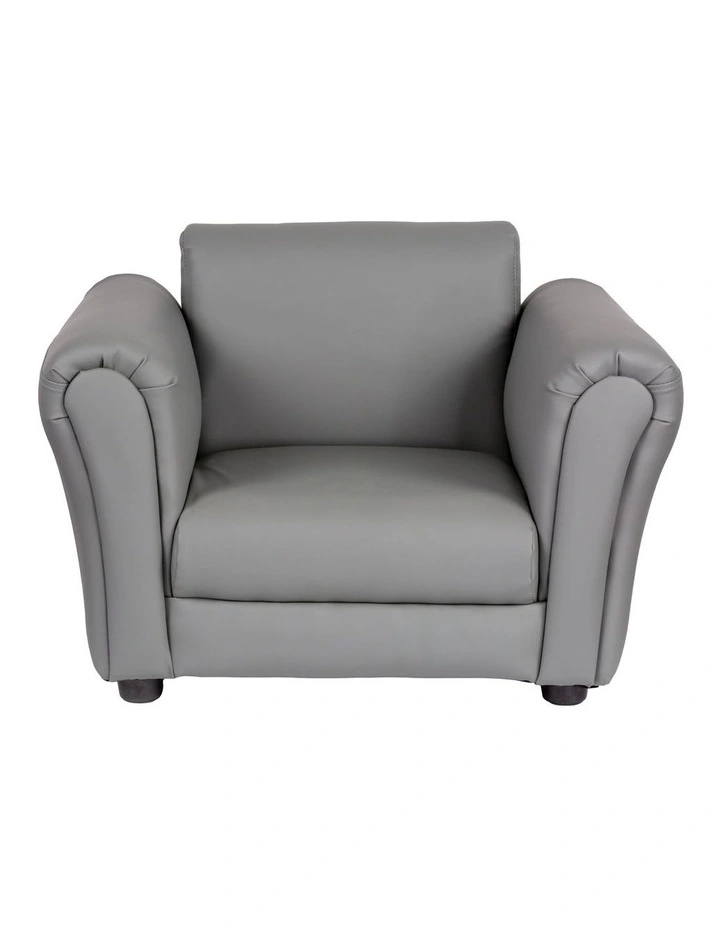PU Leather Sofa Chair with Footstool image 1