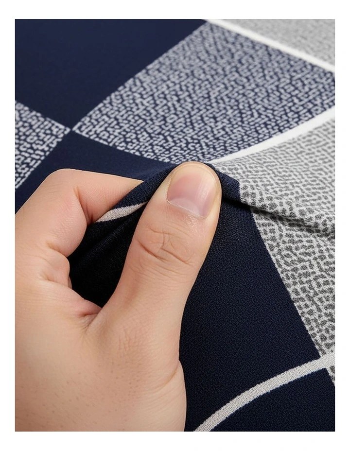 High Stretch Checkered Sofa Cover Couch Lounge Protector Slipcovers 2-Seater in Multi image 7