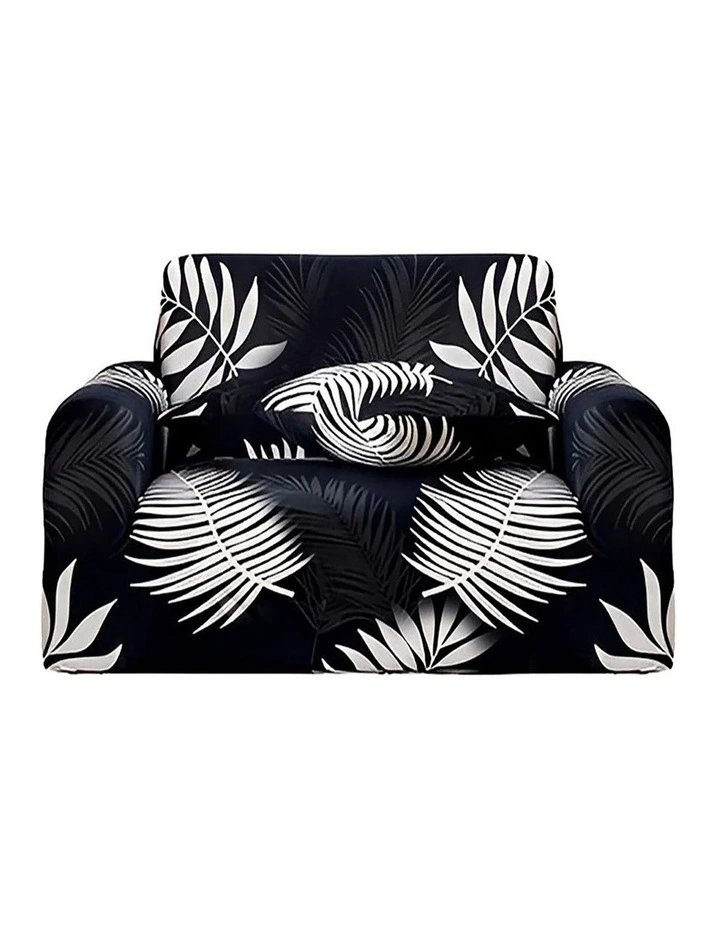 High Stretch Sofa Cover Couch Lounge Protector Slipcovers 1-Seater in Multi image 1