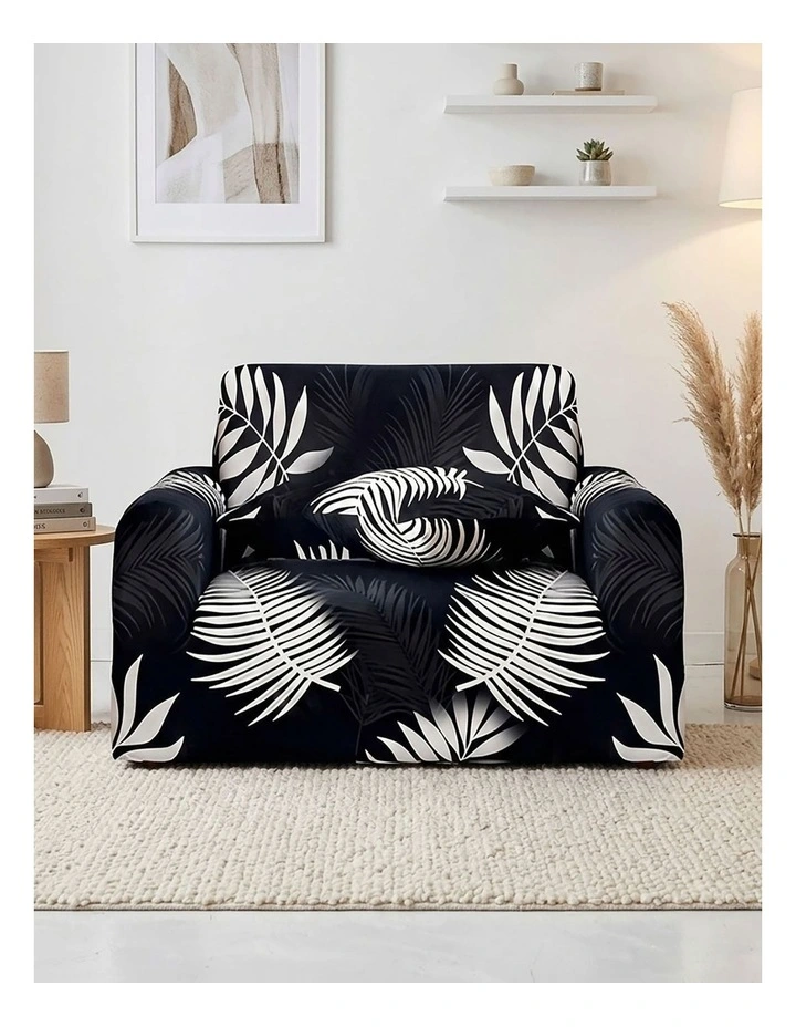 High Stretch Sofa Cover Couch Lounge Protector Slipcovers 1-Seater in Multi image 2