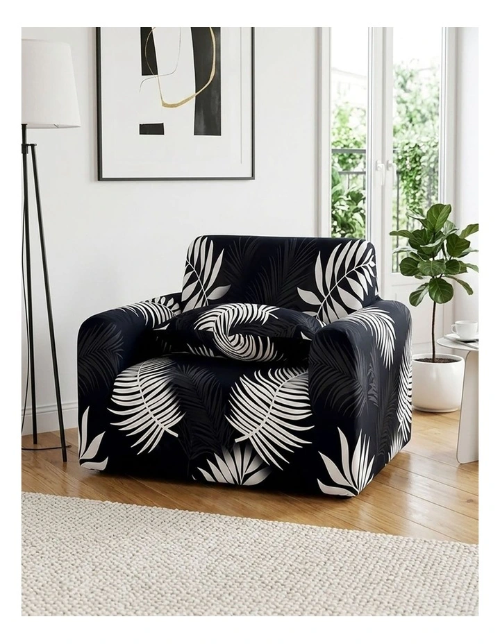 High Stretch Sofa Cover Couch Lounge Protector Slipcovers 1-Seater in Multi image 3