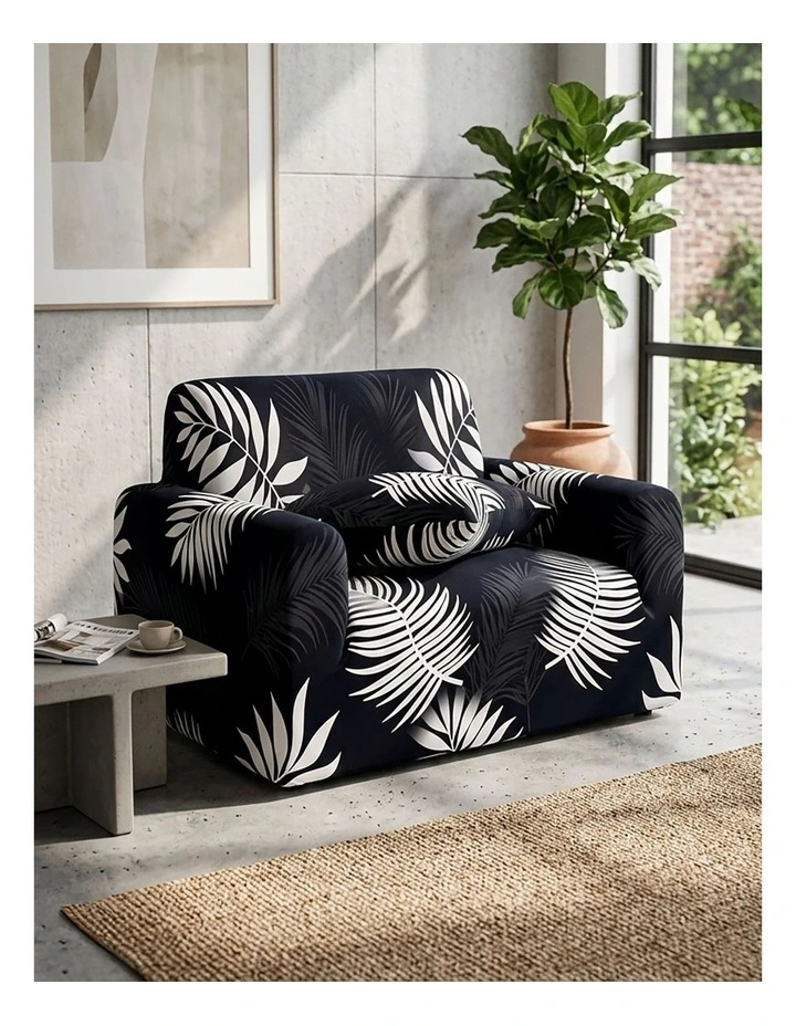 High Stretch Sofa Cover Couch Lounge Protector Slipcovers 1-Seater in Multi image 4