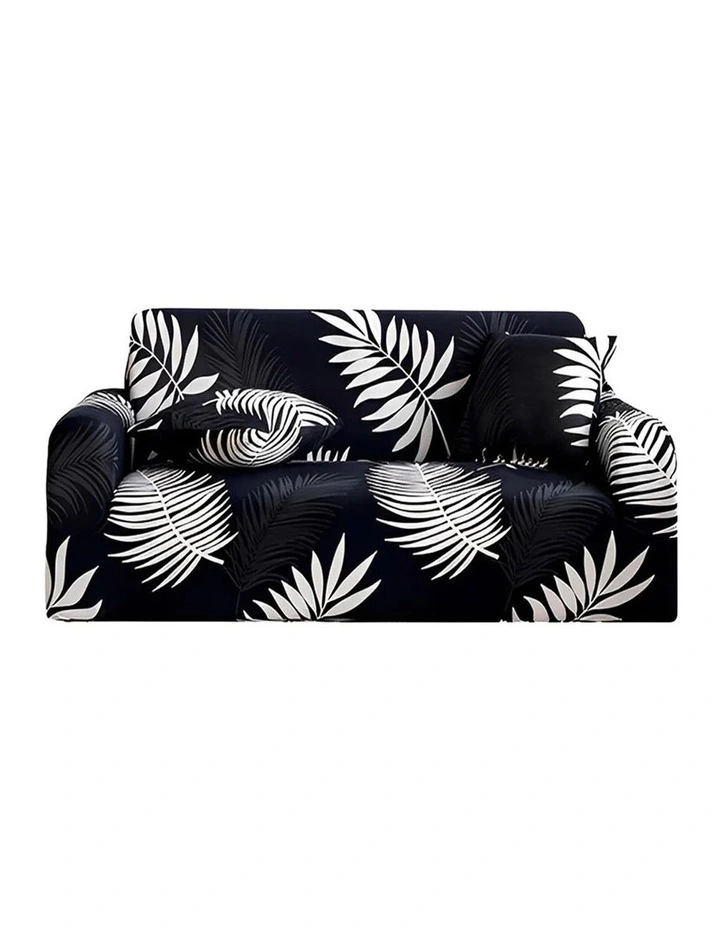 Leaf Design Sofa Cover Couch Protector 2-Seater in Multi image 1