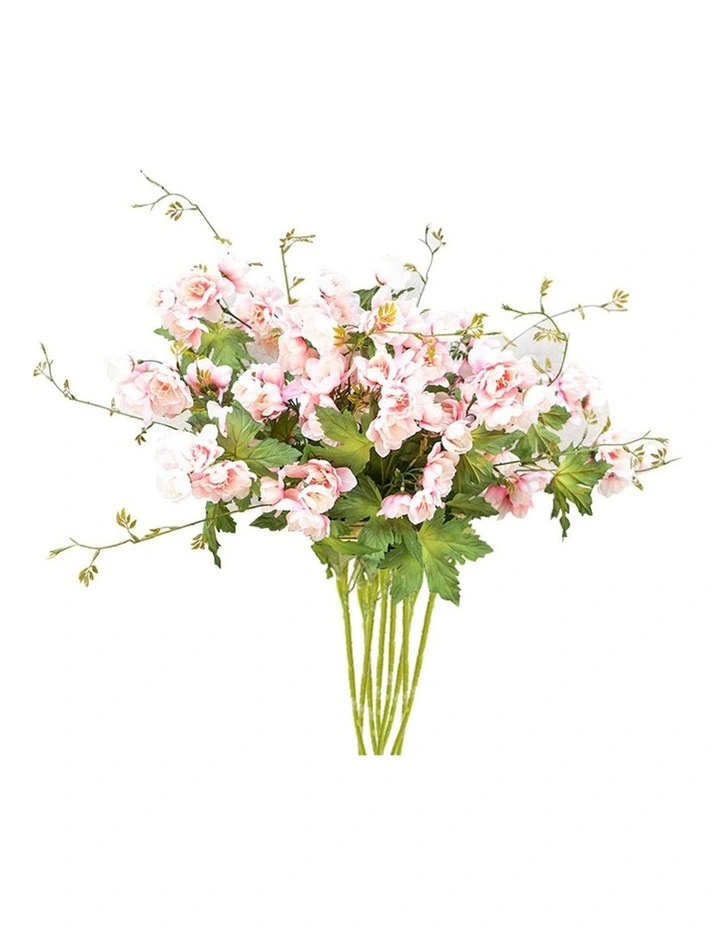 8 Bunch Artificial Silk Hibiscus 3 Heads Flower in Assorted image 1