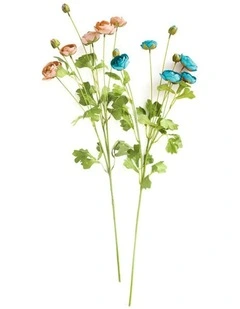 12 Pieces Artificial Silk Rose Flower in Assorted