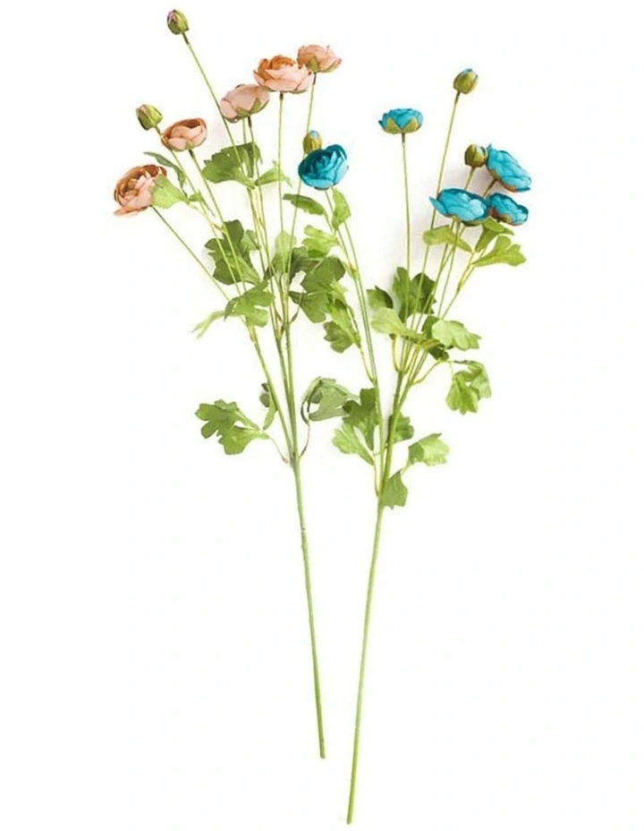 12 Pieces Artificial Silk Rose Flower in Assorted image 1