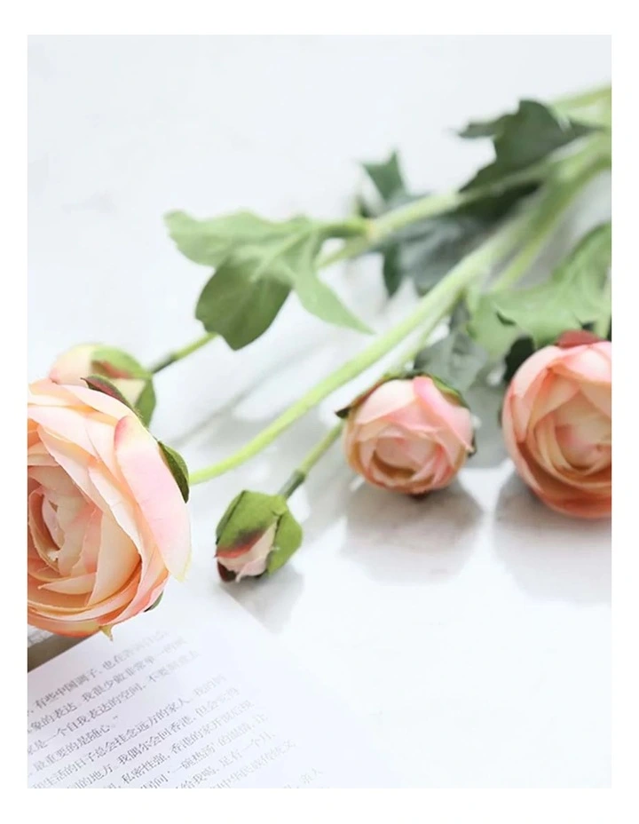 12 Pieces Artificial Silk Rose Flower in Assorted image 4