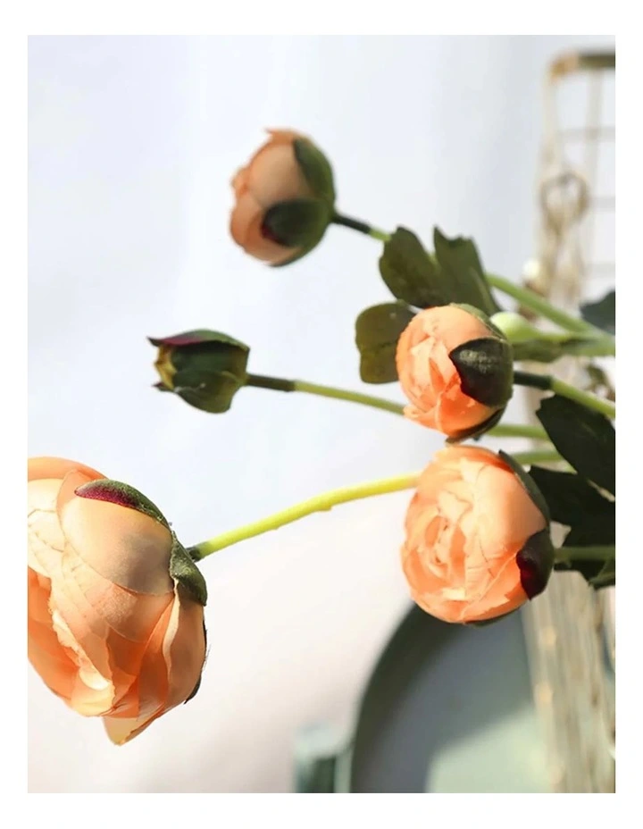 12 Pieces Artificial Silk Rose Flower in Assorted image 6