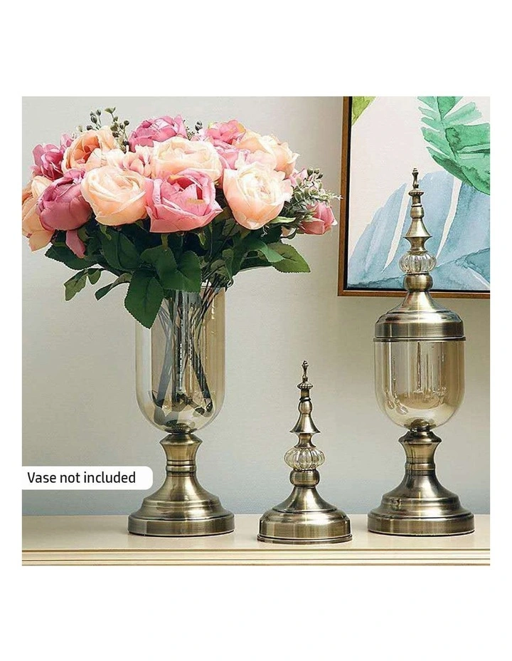 3 Pieces Artificial Silk with 15 Heads Flower in Assorted image 2