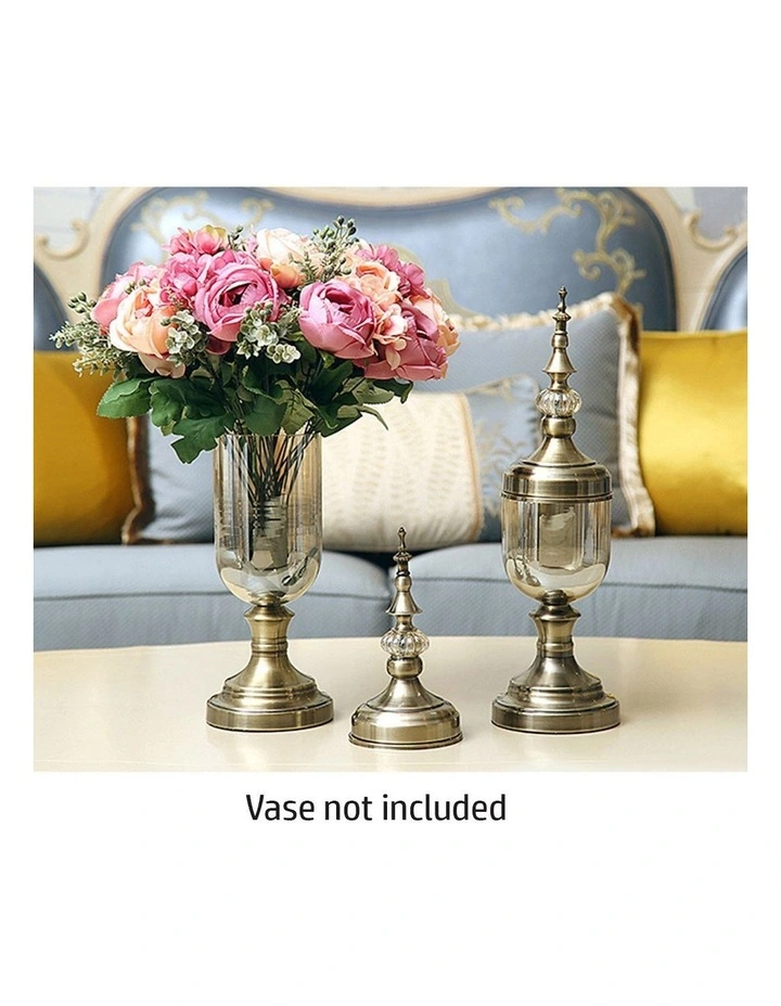 3 Pieces Artificial Silk with 15 Heads Flower in Assorted image 5