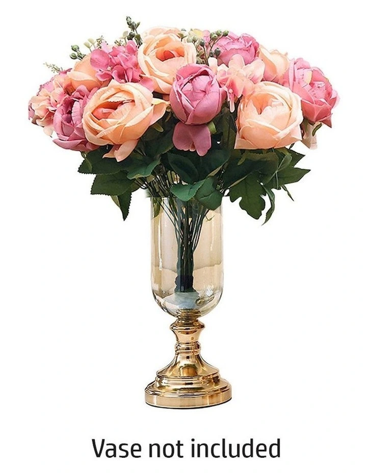 3 Pieces Artificial Silk with 15 Heads Flower in Assorted image 7