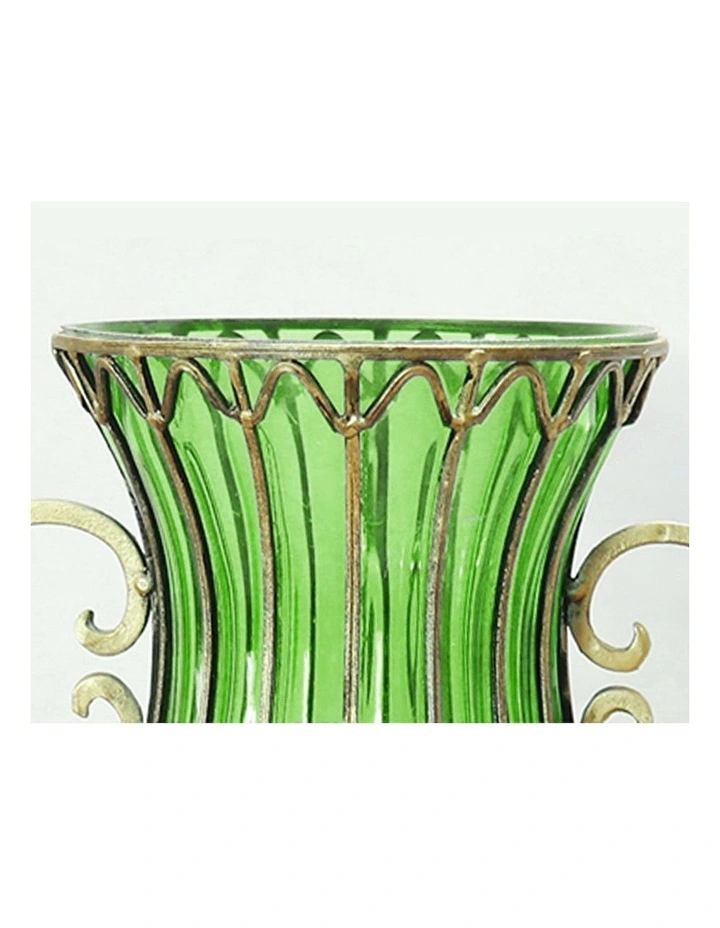 Glass Vase With Artificial Flower Set 12 Pieces 51cm in Multi image 7
