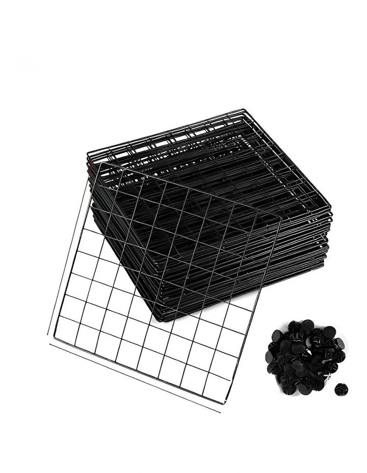 Portable 4-Cube 2 Column Storage Foldable Modular Grid in Black image 6
