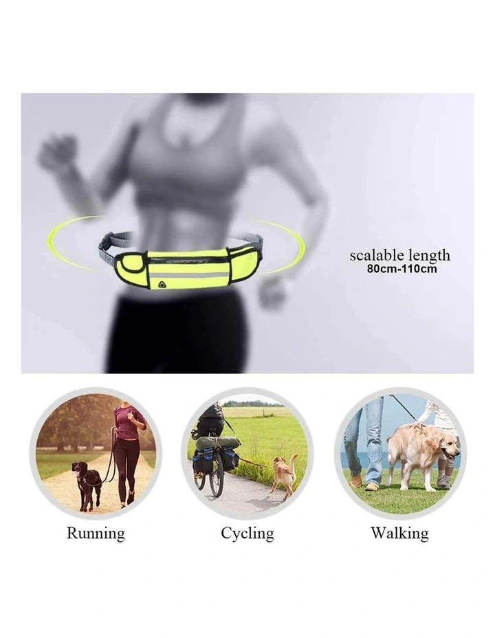 Adjustable Hands-Free Pet Leash Bag in Yellow image 3