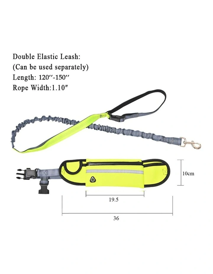 Adjustable Hands-Free Pet Leash Bag in Yellow image 5