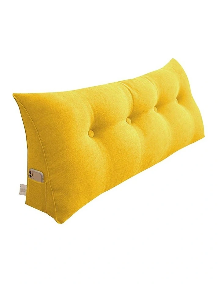 Triangular Wedge Pillow 120cm in Yellow image 1
