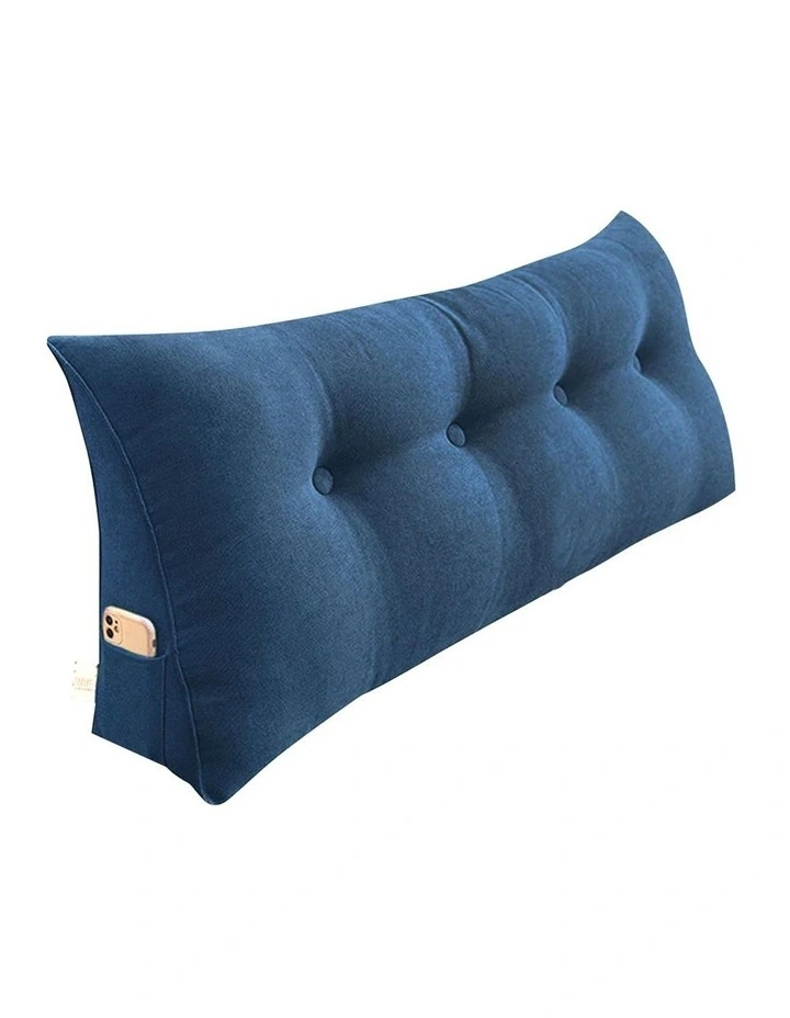 Triangular Wedge Pillow 120cm in Blue image 1